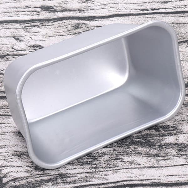 2 stk. dyb bageform rektangulær toastform non-stick toastform zinklegering