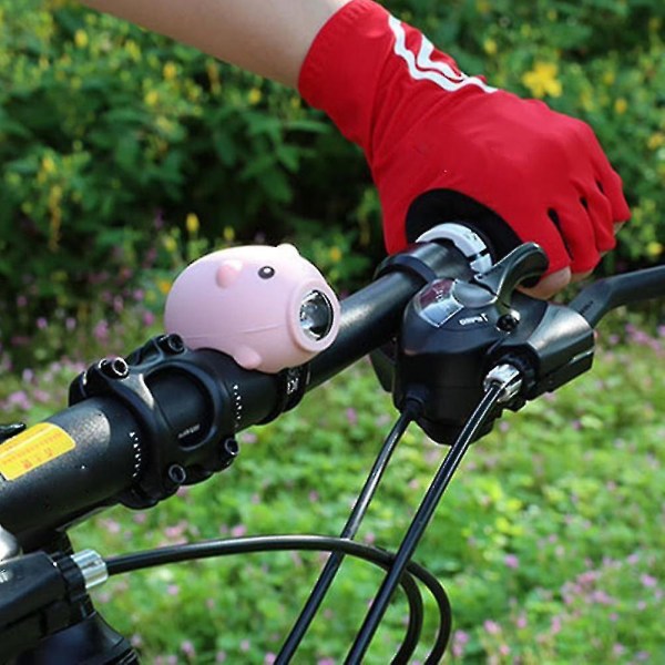 Cartoon Piggy USB ladattava T6 LED polkupyörän etuvalo