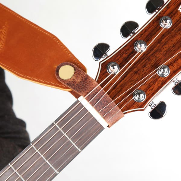 4-pack Gitarrremspänne Gitarrbältespänne Knapptråd - Guld