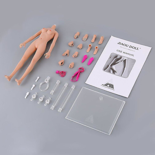 Jiaou Doll 1/6 Skalaflicka Kropp Stor Byst Version 3.0 Huvudlös Skelett