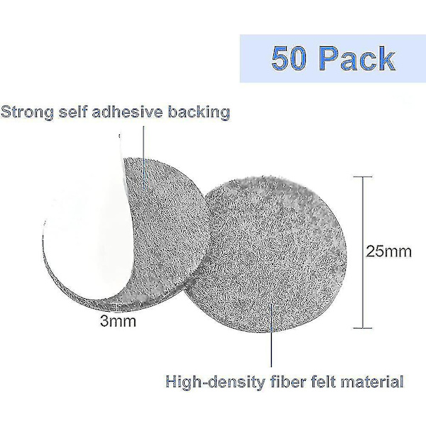 Filttäck 50 st Självhäftande Filttäck 30mm*3mm Halkskydd