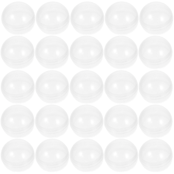 100 stk Plast Transparent Kuler Multifunksjonelle Vridde Runde Kuler Klare Fyllbare Grab Kuler Fra Kuolu 2.8X2.8cm