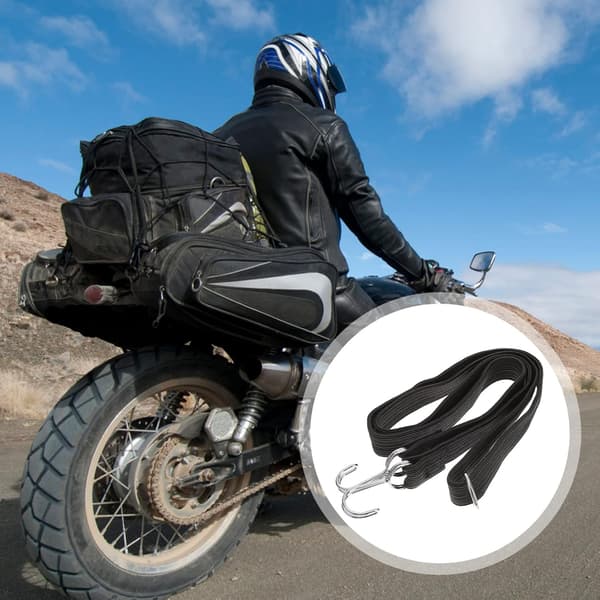 2st Motorcykel Lastremmar Cykel Bagage Elastisk Fäst Latex Bälte