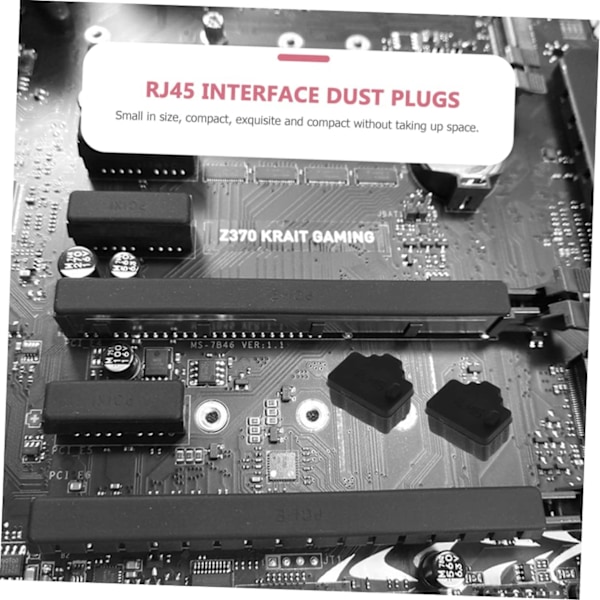 Ethernet på av 50st Nätverksportskydd Ethernet Hub Port Lock PC-kontakt Kompakt och bärbar