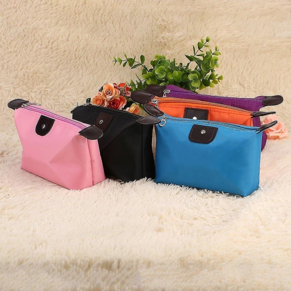 Candy Color Makeup Folding Handbag Oppbevaringsreiseveske