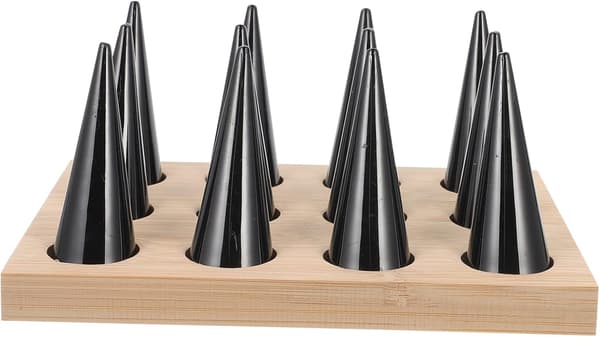 1 set ring display stativ smycken display stativ ringar organizer rack 12
