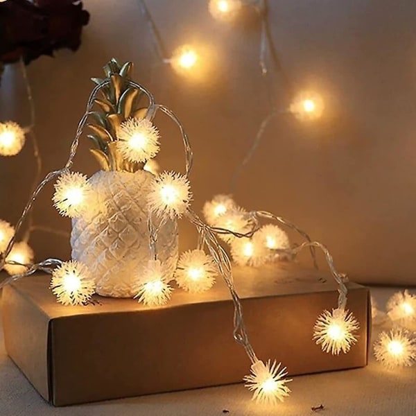 Eldfluga Maskros Fairy String Lights Solcellsladdning Plug-in Utomhus