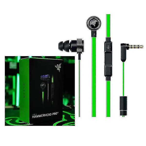 2023 Hammerhead Pro V2 3.5mm Øretelefoner med Michael Hammer-spill for Lol-yuhao apple