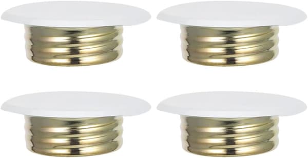 4 st brandskyddsplatta vit 5,5 cm ytterdiameter 4,5 cm innerdiameter brandskyddshuvudlock