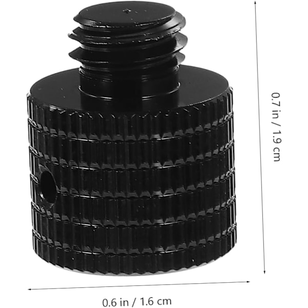 3/8 till 3/8 Kameraskruv Adapter Set Aluminiumlegering Ersättningsskruvar