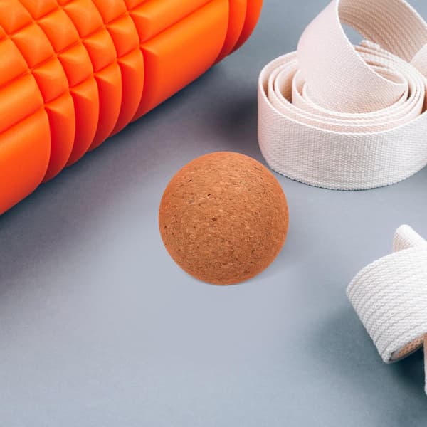 3 stk. kork-yogakugle til massage Kork-massagekugle til triggerpunktterapi