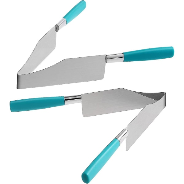 Kakslicer, Tårta Pizza Paj Serveringsverktyg i Rostfritt Stål, Lyftverktyg för Servering av Pajer, Efterrätter, Bakverk, Bröd (2-pack)