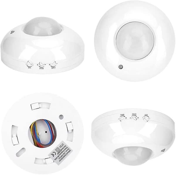 Bevegelsessensor Lys LED Taklamper Flush Mount Bryter