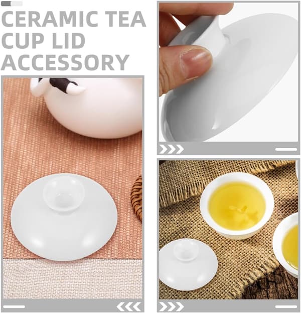 Keramisk tekopplokk erstatningslokk for teboller med elegant