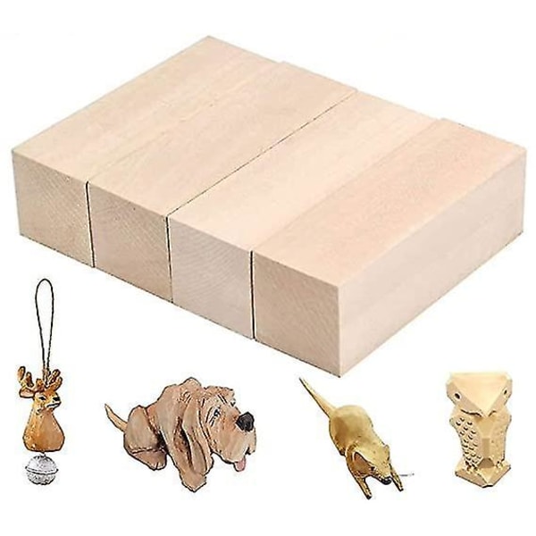 Keskeneräiset puupalikat Basswood Carving Wittling Kit