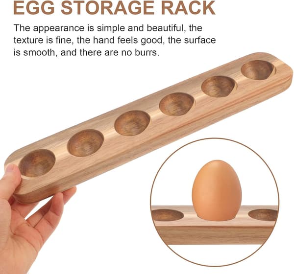 Tre-eggbakke 6 roms design Enkel elegant trehøne-eggoppbevaringsbakke