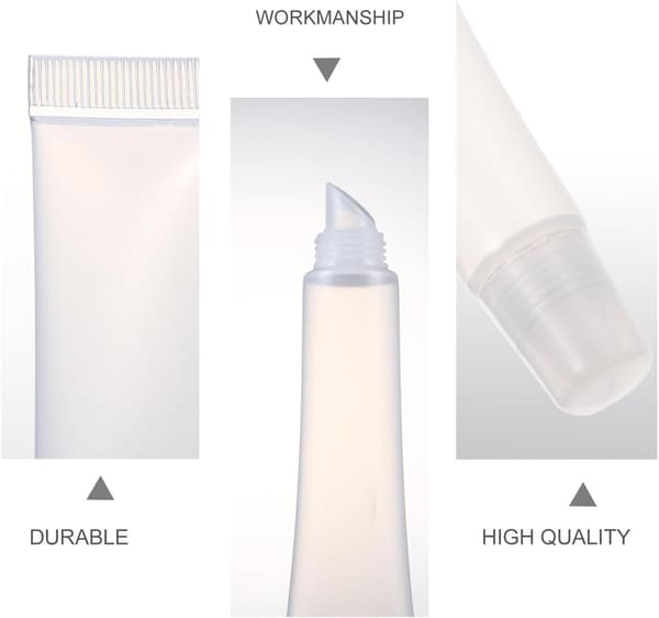 Tomme Lipglossrør 10 stk. Påfyllbare bærbare Lip Glaze-flasker 10 ml egnet for leppestift DIY og daglig bruk