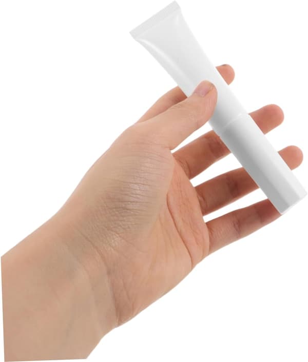 2 st sminktuber med flockad topp, påfyllningsbara reseflaskor för lotion