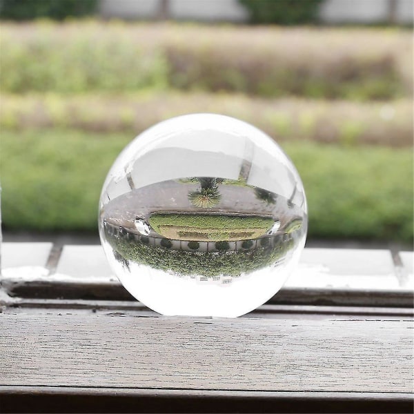 100 mm klart konstgjordt kristall runt glas