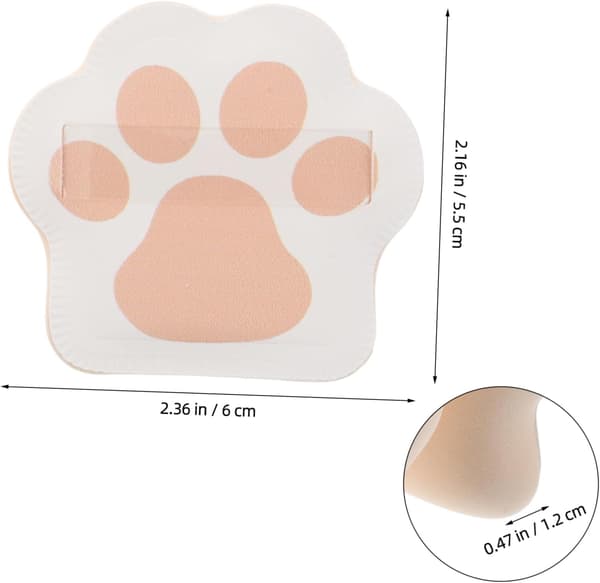2 stk. Katteklo Pudderapplikator Makeup Svamp til Foundation Blending Små Svampe