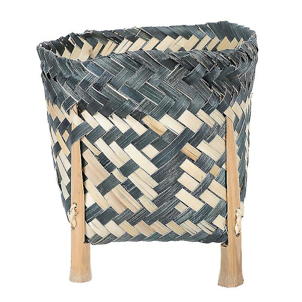 1 st Blomma Korg Bambu Vävd Blomkruka Blomsterarrangemang Korg