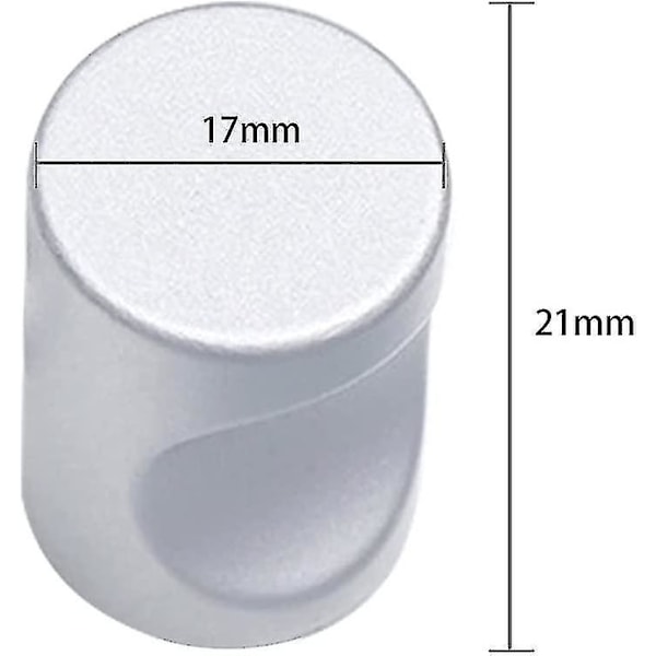 Skuffeknapp 8 stk Solid Aluminium Legering Skapsknapp