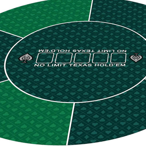 Professionel Pokermåtte Praktisk og Bærbar Poker Spillemåtte Velegnet Til Temafest Poker Aften Green Round Pad