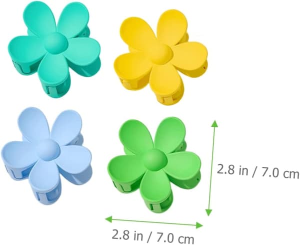 6st Blomklämma för kvinnor flickor Mini Hårklämmor Håraccessoarer Design