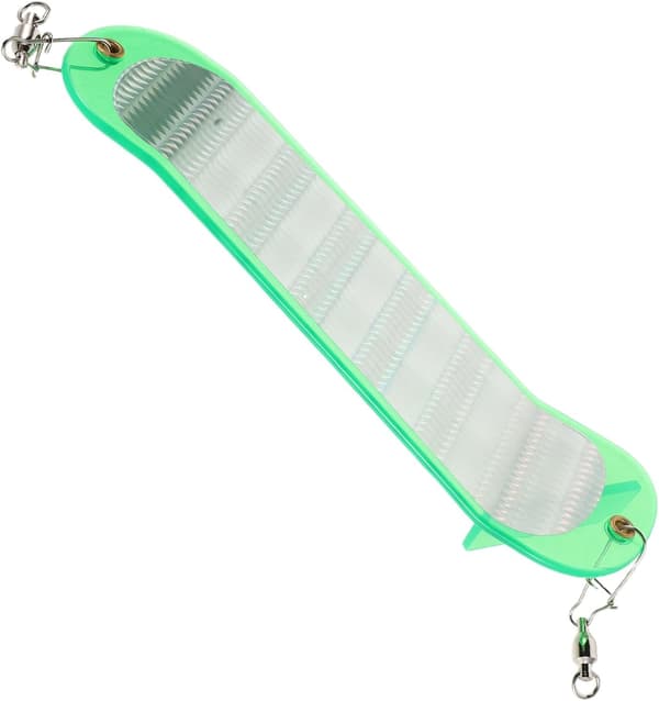 Dodger Fishing Flashers Abs Chrome Reflekterande Bas Trolling Flashers Öringbete Attraktor