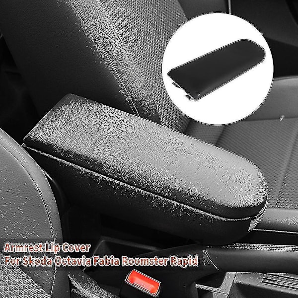 Armlenestoppdeksel Senterkonsoll Armlenest Oppbevaringsboks Loksdeksel For Skoda Octavia Fabia Roomster Rapid Soft Cloth