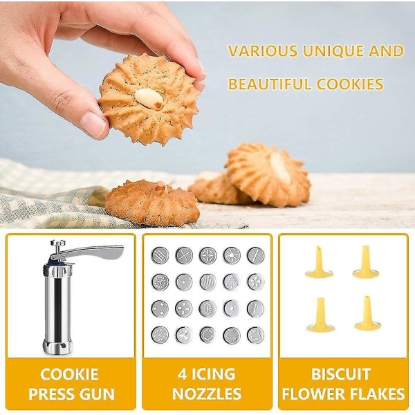 Cookie Maker Cookie Press Gun Kit DIY Kex Dekor