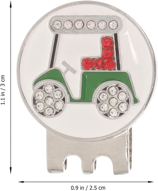 Golf Hat Clip Ball Marker Pynt til golftilbehør Letvægts bærbart design
