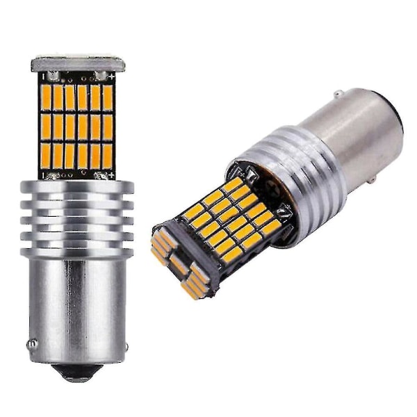 2x1156 Amber 7506 P21w Led-lamput Keltaiset Etu- ja Takasignaalit