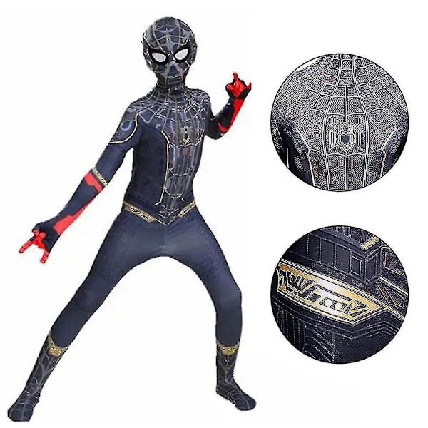 Spider-Man: No Way Home Zentai-puku Lapset Pojat Super Sankari Esitysasu Hieno Pukeutuminen 3-4 Years
