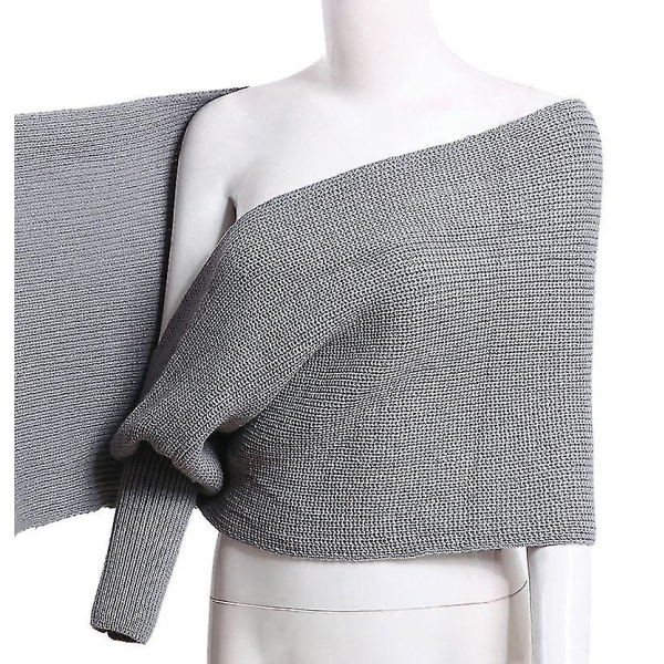 Kvinder strikket sweater toppe tørklæde med ærmer wrap vinter varmt sjal tørklæder