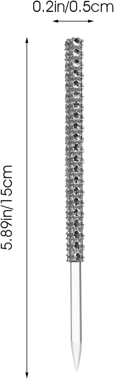 Godteripinner Rhinestones og Multifunksjonelle Trygge Matkvalitets Glitrende 12 stk