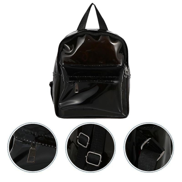 1 st Casual Ryggsäck Mode Transparent Jelly Style Ryggsäck Mode Bag