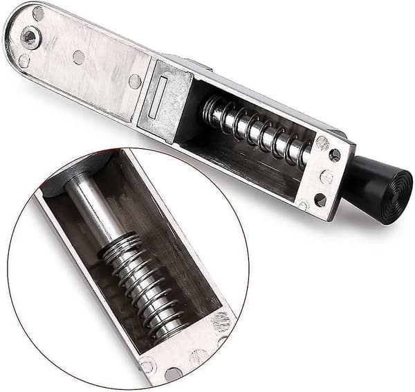 2 stk. Dørstopper Dørstøtte Stoppe Stainless Steel Dørstopper Med Gummi (sølv)