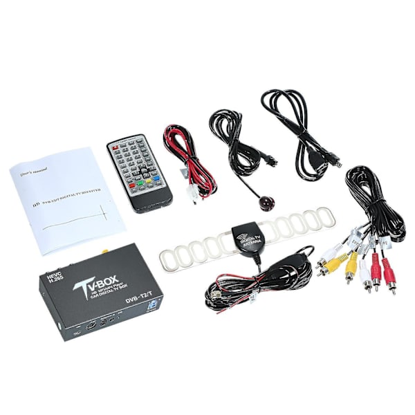 Kkmoon Bil TV Signalboks Dvb-t/t2 Bil Mobil TV Mottaker Tuner