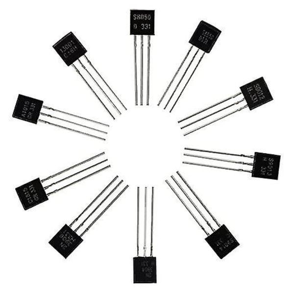 10values 200 stk Npn Pnp Transistor TO-92 Sortimentssæt