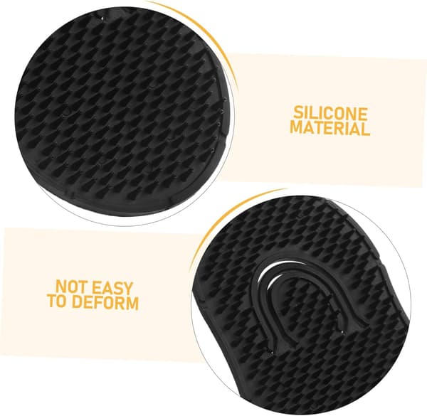 10 st hårbottenmassage schampoborste silikonmaterial för hårbottensmassage bärbar resevänlig design