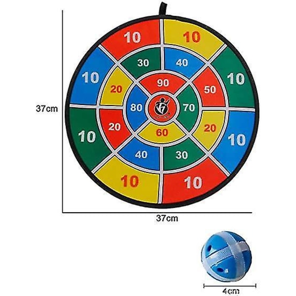 Barnens Darttavla med Velcro 8 Bollar Fast Grepp Dart Spel