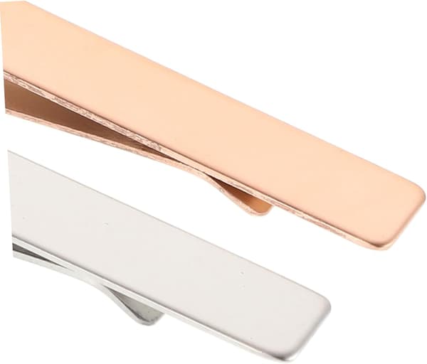 4 stk. elegante slipsenåle i rustfrit stål til forretning og bryllup, spejlfinish design