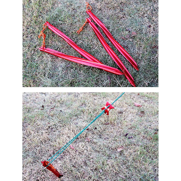 25cm Tältpinnar Aluminiumlegering Lätta Fästpinnar 10 Stycken För Camping Tarp Trädgård Canvas