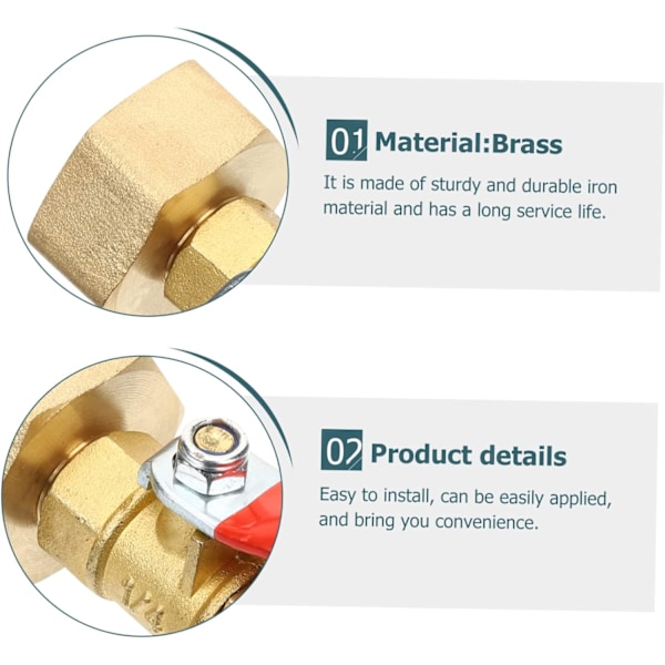 Hurtigkoblinger for hageslange, luftblåseadapter 1/4 Innvendig gjenge slangekobling
