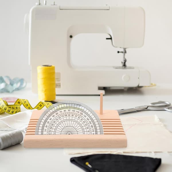 Linjalstativ i tre for quilterlinjalstativ Solid spoleholder for broderitrådholder og husholdningstrådspole