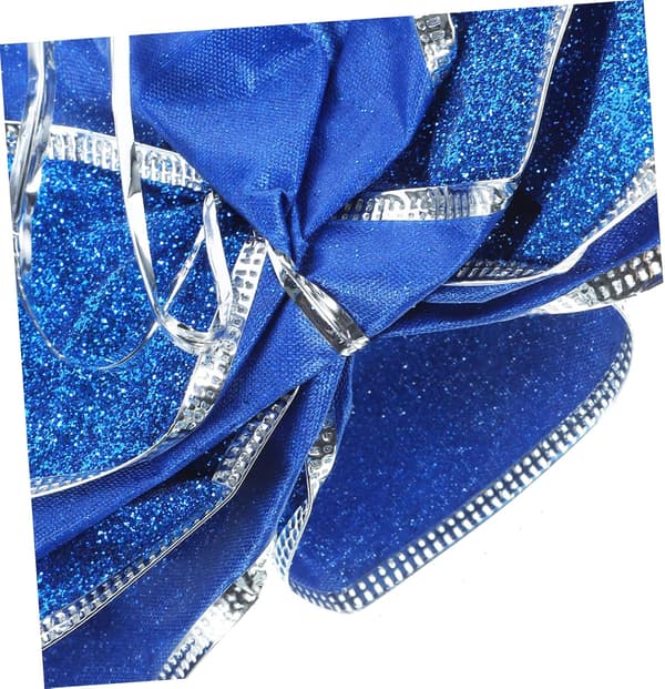 20 stk. store glitterbuer til julepynt