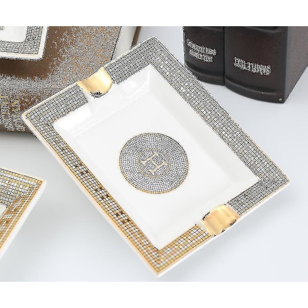 Askebægre Porcelæn Cigar Askebæger Rygetilbehør Klassiske Designs Keramiske Bakker Dekorative