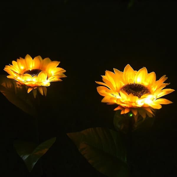 Led Udendørs Solcellelamper Sumflower Solhave Havegræslandskab Lampe
