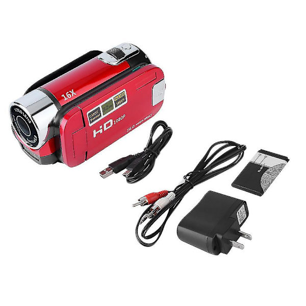 2,7 tuuman TFT LCD HD 720p digitaalinen videokamera 16x zoomilla